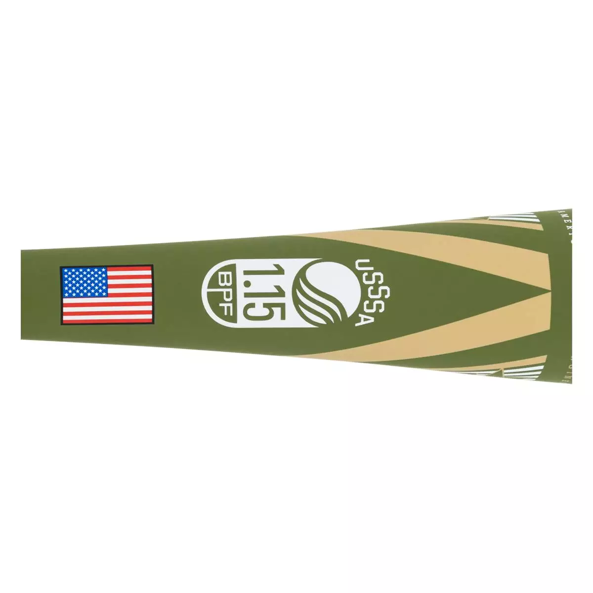 Rude American USA 2022 Rude American MOAB Power -5 USSSA Baseball Bat: SLMOAB5P Green, Tan, White 6 Rude American USA 2022 Rude American MOAB Power -5 USSSA Baseball Bat: SLMOAB5P Green, Tan, White - Image 4