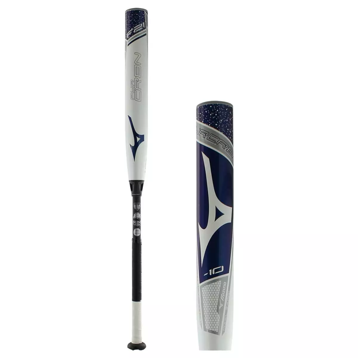 Mizuno PWR CRBN -10 Fastpitch Softball Bat: FP21PC10 Purple, White 3 Mizuno PWR CRBN -10 Fastpitch Softball Bat: FP21PC10 Purple, White
