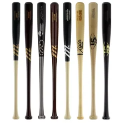 JustBats Pick Your Pack - Youth Wood 2-Pack - Gold Brown, Black, Natural, Maroon, Grey, Silver, White, Gold -Best Bat Pick Sales 06d9 07 21 34151 8 pack 5 l