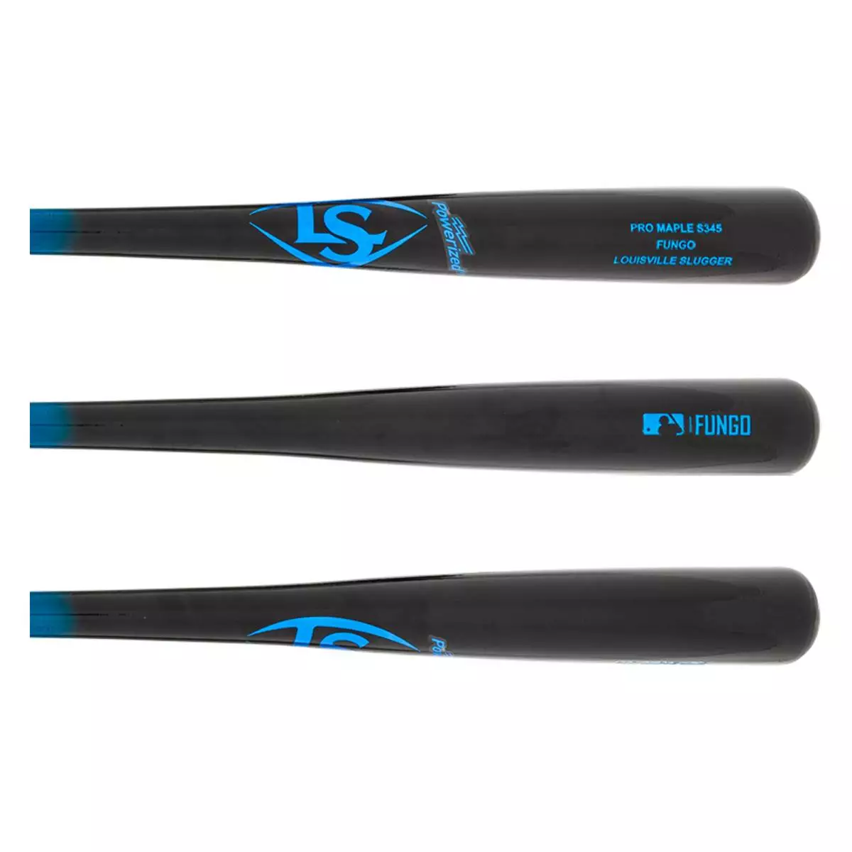 Louisville Slugger 35" Fungo Maple Wood Baseball Bat: WBL2443010 Black, Silver, Blue 4 Louisville Slugger 35" Fungo Maple Wood Baseball Bat: WBL2443010 Black, Silver, Blue - Image 2