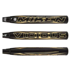 Miken Vicious 13" End Loaded Dual Stamp Slow Pitch Softball Bat: MPAV20 Black, Gold -Best Bat Pick Sales 1122 05 21 miken vicious 13 end loaded dual stamp slow pitch softball bat mpav20 32568 10 l