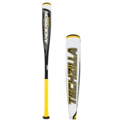 2021 Anderson Techzilla -8 USSSA Baseball Bat: YB21ZILLA8 White, Yellow
