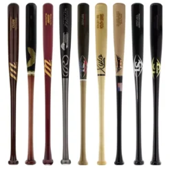 JustBats Pick Your Pack - Youth Wood 3-Pack - Gold Natural, Black, Maroon, Grey, Silver, White, Brown, Gold -Best Bat Pick Sales 1193 12 21 35141 9 pack 14 l