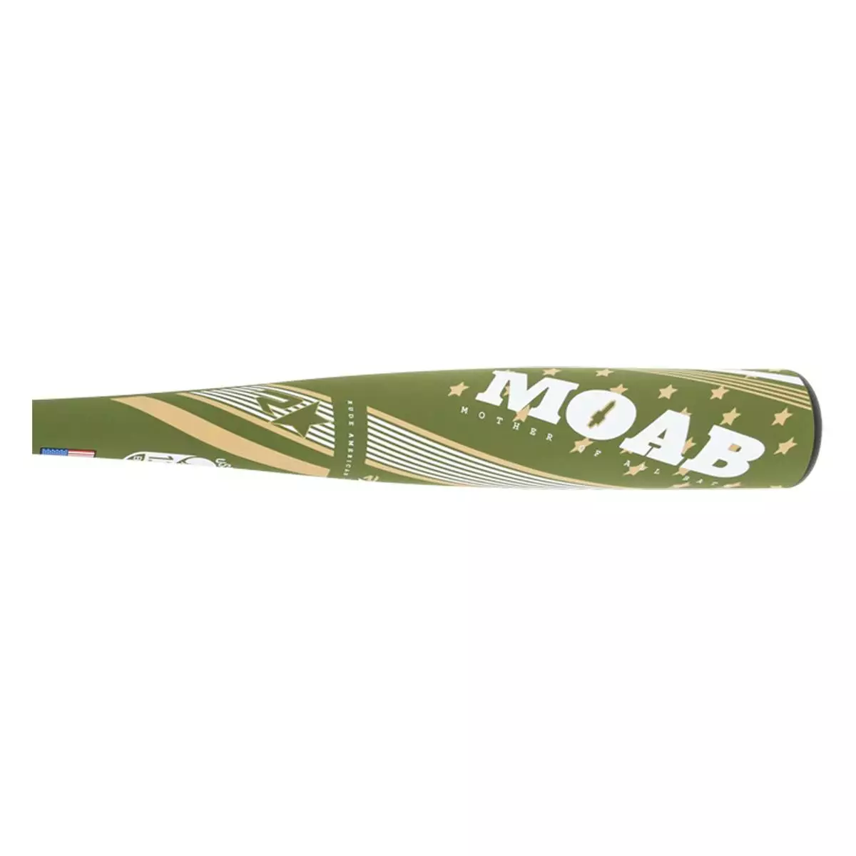 Rude American USA 2022 Rude American MOAB Power -5 USSSA Baseball Bat: SLMOAB5P Green, Tan, White 5 Rude American USA 2022 Rude American MOAB Power -5 USSSA Baseball Bat: SLMOAB5P Green, Tan, White - Image 3
