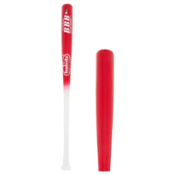 BamBooBat Bamboo Wood Youth Baseball Bat: YHWBR100D White, Red