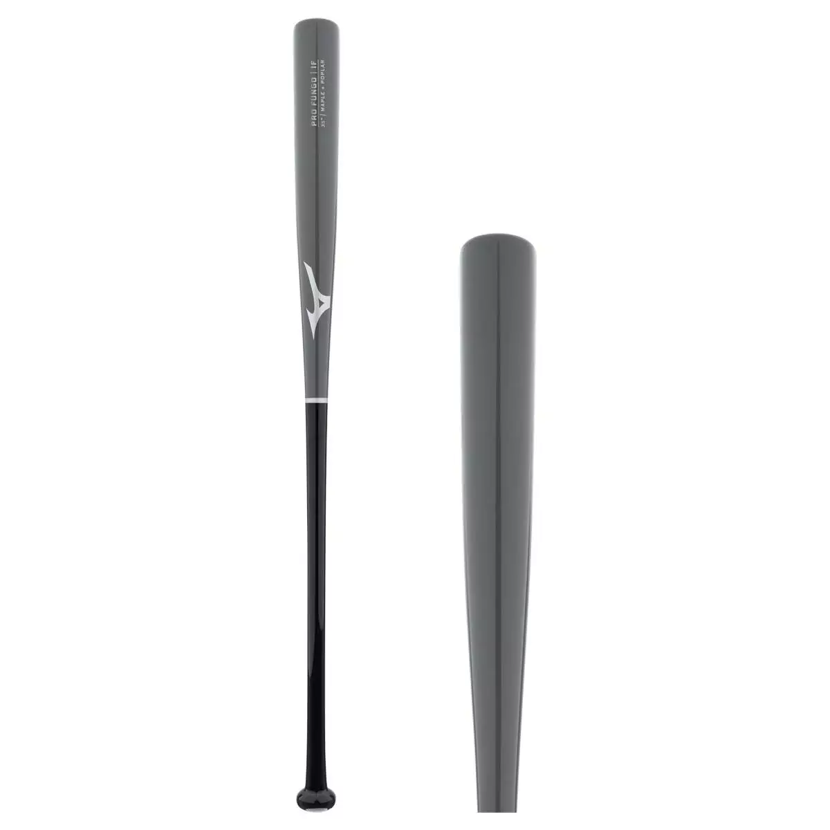 Mizuno Pro 35" Baseball Fungo Bat: PROFUNGO35 Black, Grey 3 Mizuno Pro 35" Baseball Fungo Bat: PROFUNGO35 Black, Grey