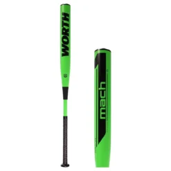 Worth Mach 1 Cobra Jet 428 13.5" XL USA Slow Pitch Softball Bat: WM21MA Black, Green