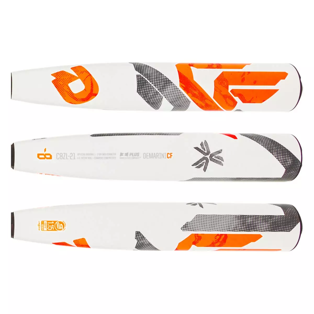 DeMarini CF -8 USSSA Baseball Bat: WTDXC8Z21 Orange, White 4 DeMarini CF -8 USSSA Baseball Bat: WTDXC8Z21 Orange, White - Image 2