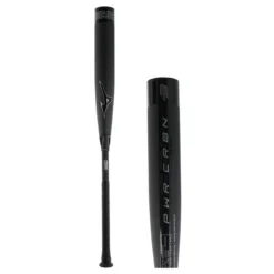 Mizuno PWR CRBN BBCOR Baseball Bat: BB21PC Black