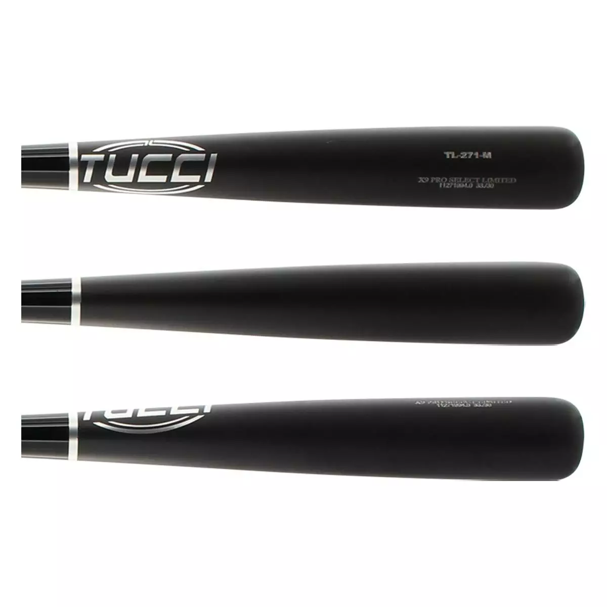 Tucci Lumber Co Tucci X9 Pro Select Limited Maple Wood Baseball Bat: TL271B Black 4 Tucci Lumber Co Tucci X9 Pro Select Limited Maple Wood Baseball Bat: TL271B Black - Image 2