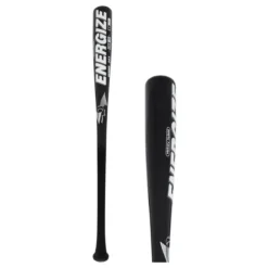 BamBooBat Pinnacle Energize III Bamboo/Hickory Wood BBCOR Baseball Bat: ENZ-HBBB-243 Black
