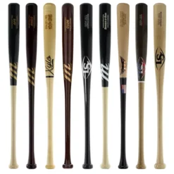 JustBats Pick Your Pack - Youth Wood 2-Pack - Gold Brown, Black, Natural, Maroon, Grey, Silver, White, Gold -Best Bat Pick Sales 311c 09 21 34151 9 pack 13 l