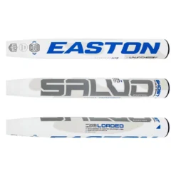 2022 Easton Ghost Salvo Double Barrel 13.5" Loaded USA Slow Pitch Softball Bat: SP21GHSAL Blue, Grey, White