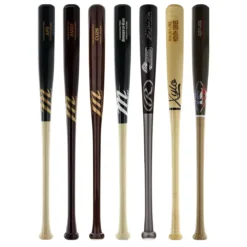 JustBats Pick Your Pack - Youth Wood 2-Pack - Gold Brown, Black, Natural, Maroon, Grey, Silver, White, Gold -Best Bat Pick Sales 370a 08 21 34151 7 pack 8 l