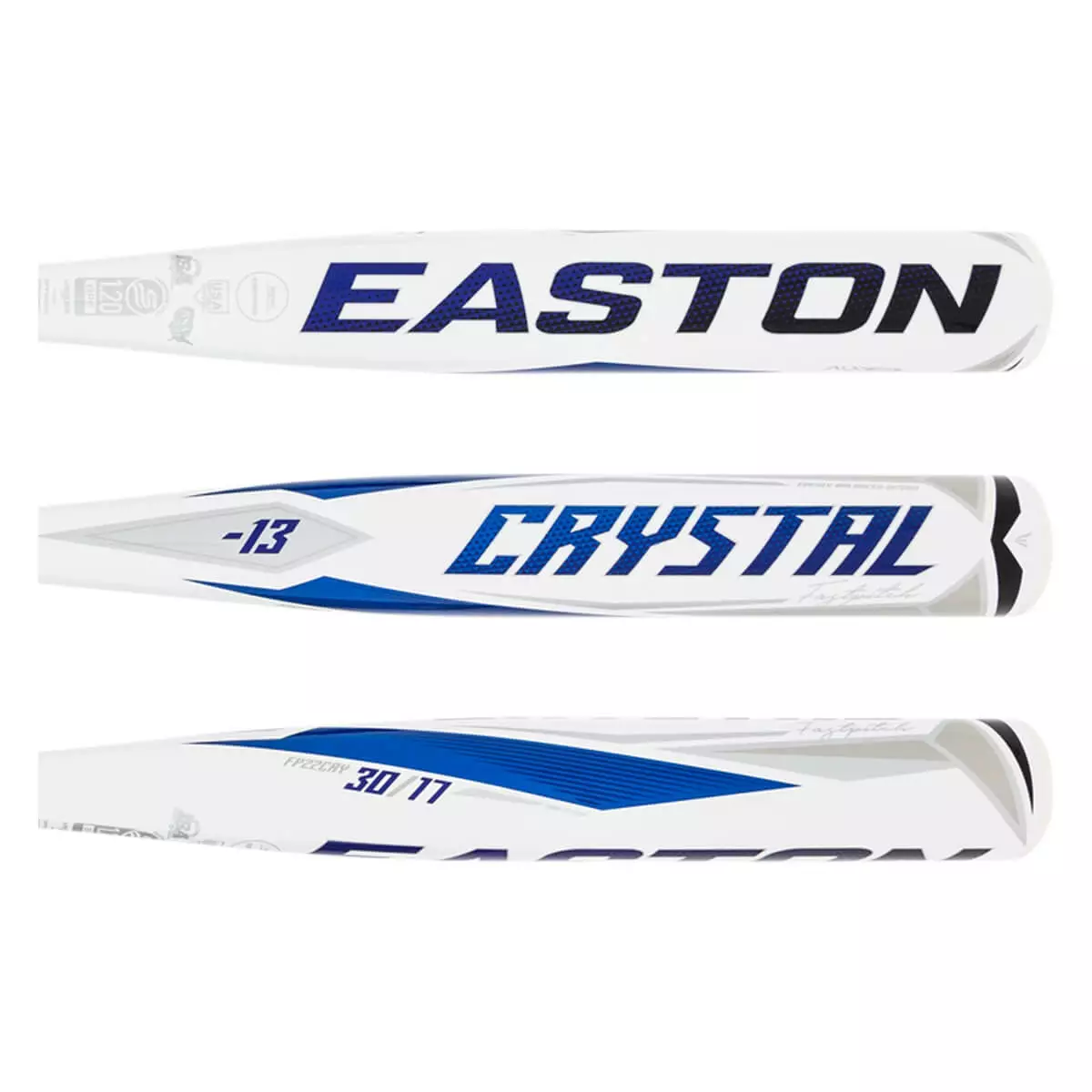 2022 Easton Crystal -13 Fastpitch Softball Bat: FP22CRY White, Navy 4 2022 Easton Crystal -13 Fastpitch Softball Bat: FP22CRY White, Navy - Image 2