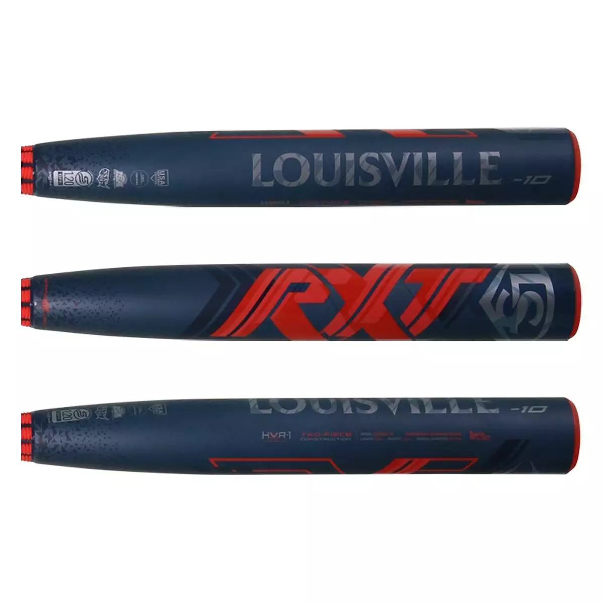 Louisville Slugger RXT -10 Fastpitch Softball Bat: WBL2448010 Navy, Red 4 Louisville Slugger RXT -10 Fastpitch Softball Bat: WBL2448010 Navy, Red - Image 2