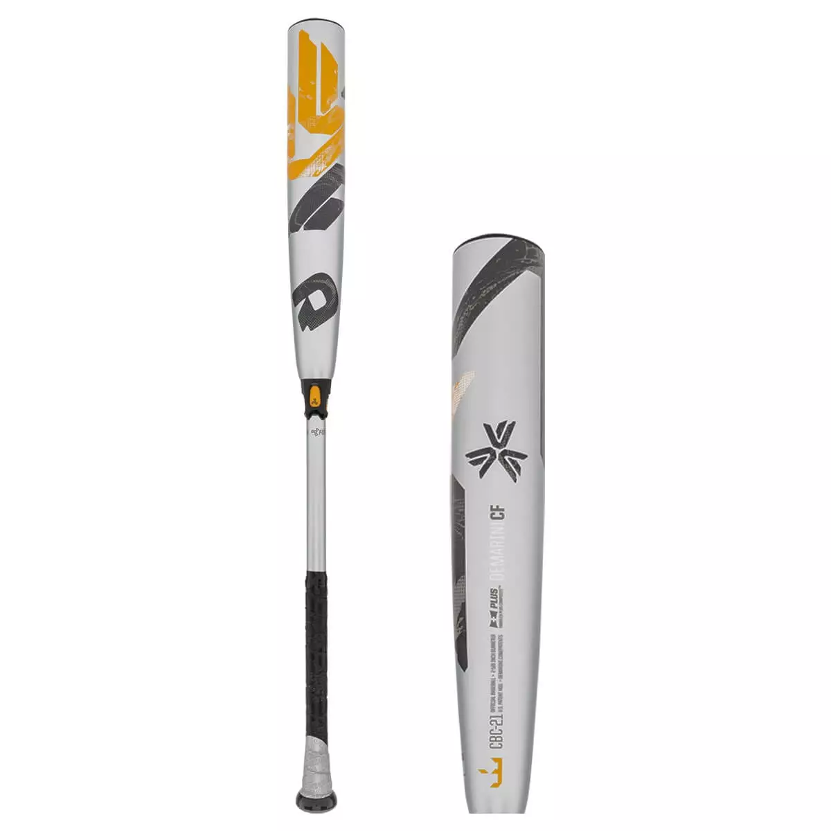 DeMarini CF BBCOR Baseball Bat: WTDXCBC21 Black, Orange, Silver 5 DeMarini CF BBCOR Baseball Bat: WTDXCBC21 Black, Orange, Silver - Image 3