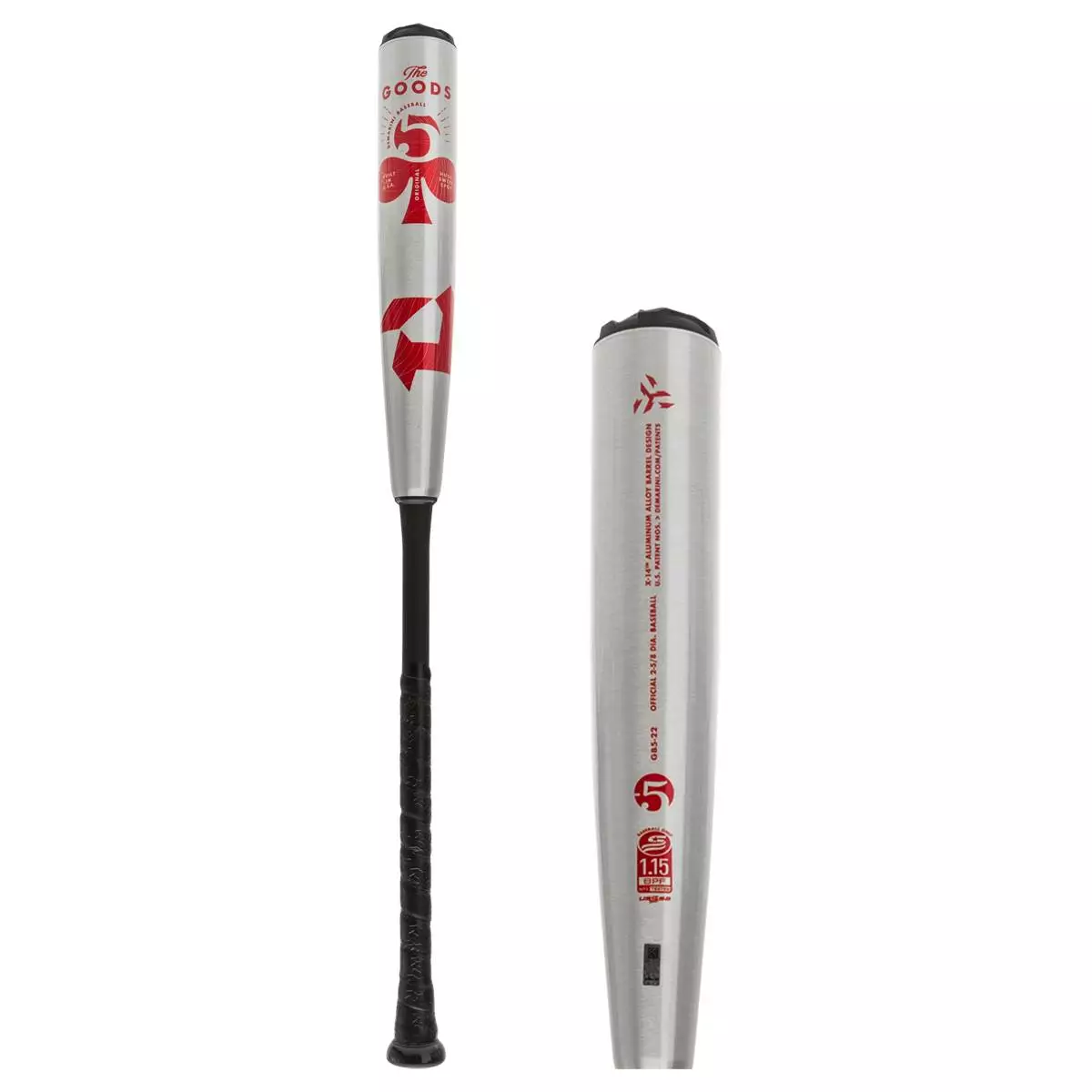 2022 DeMarini The Goods -5 USSSA Baseball Bat: WTDXGB522 Black, Red, Silver 4 2022 DeMarini The Goods -5 USSSA Baseball Bat: WTDXGB522 Black, Red, Silver - Image 2