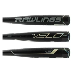 Rawlings VELO ACP BBCOR Baseball Bat: BBZV3 Black
