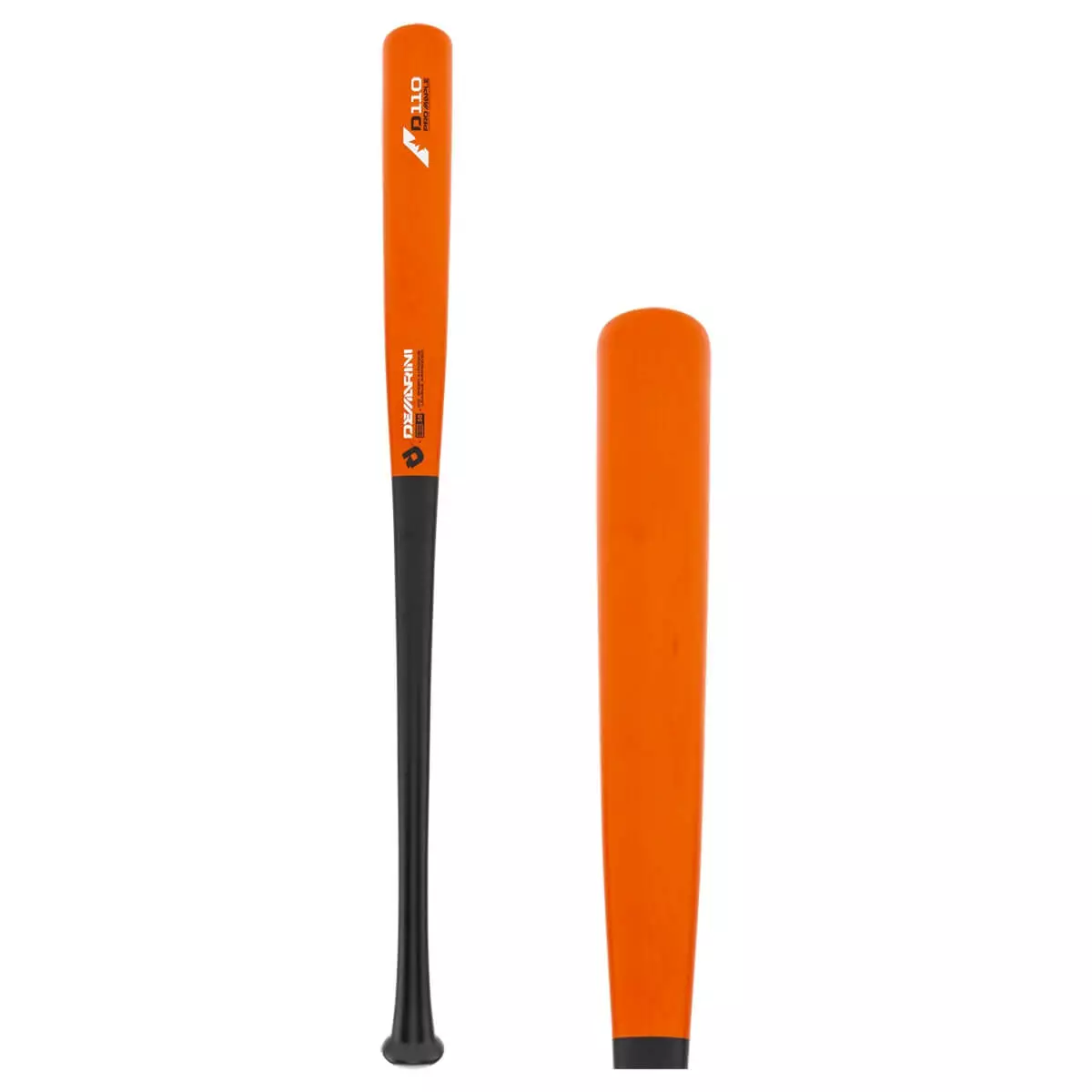 DeMarini D110 Pro Maple Composite Wood Baseball Bat: DX110 Black, Orange 3 DeMarini D110 Pro Maple Composite Wood Baseball Bat: DX110 Black, Orange