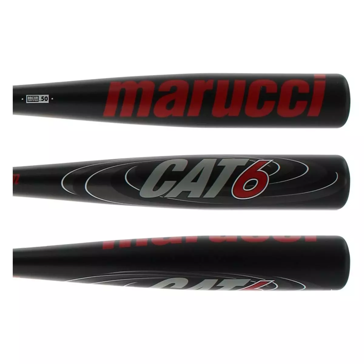 Marucci CAT6 Black BBCOR Baseball Bat: MCBC6CB Black, Red 4 Marucci CAT6 Black BBCOR Baseball Bat: MCBC6CB Black, Red - Image 2