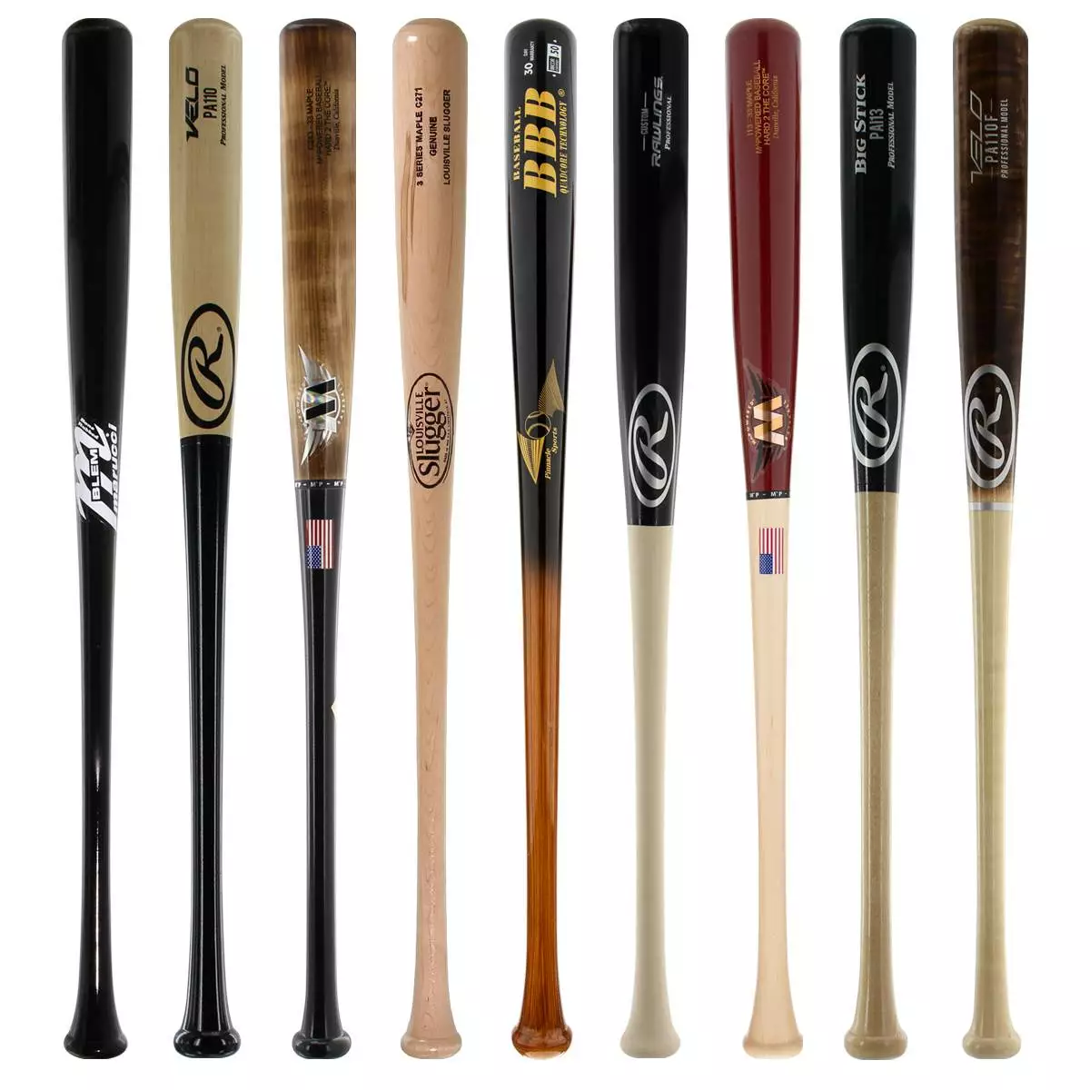 JustBats Pick Your Pack - Adult Wood 2-Pack - Gold Brown, Black, Grey, Natural, Gold, Blue, Red, Maroon, White, Navy, Green 20 JustBats Pick Your Pack - Adult Wood 2-Pack - Gold Brown, Black, Grey, Natural, Gold, Blue, Red, Maroon, White, Navy, Green - Image 18