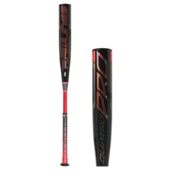 Rawlings Quatro Pro BBCOR Baseball Bat: BB1Q3 Black, Red