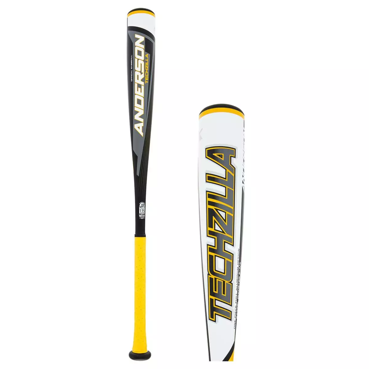 2021 Anderson Techzilla -10 USSSA Baseball Bat: YB21ZILLA10 White, Yellow 3 2021 Anderson Techzilla -10 USSSA Baseball Bat: YB21ZILLA10 White, Yellow