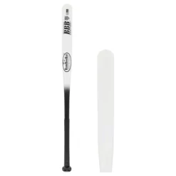 BamBooBat Bamboo Wood ASA Slow Pitch Softball Bat: HBBW34S White/Black Black, White