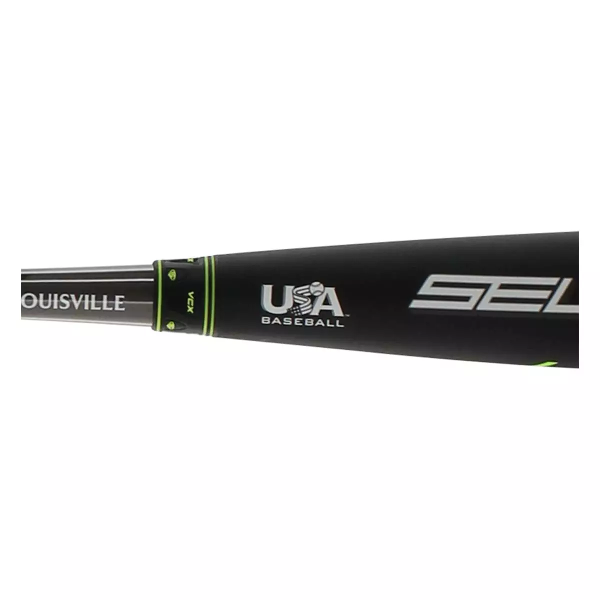 Louisville Slugger Select -8 USA Baseball Bat: WTLUBS7B820 Black, Green 7 Louisville Slugger Select -8 USA Baseball Bat: WTLUBS7B820 Black, Green - Image 5