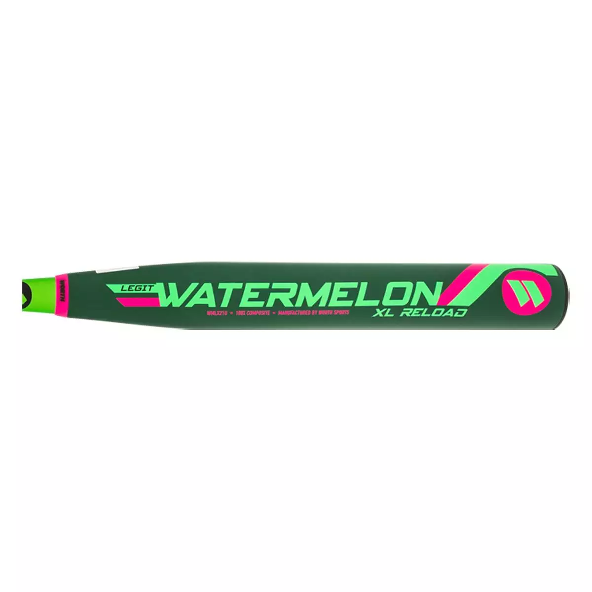 Worth Legit Watermelon 12.75" XL USSSA 240 Slow Pitch Softball Bat: WMLX21U Black, Green, Pink 5 Worth Legit Watermelon 12.75" XL USSSA 240 Slow Pitch Softball Bat: WMLX21U Black, Green, Pink - Image 3