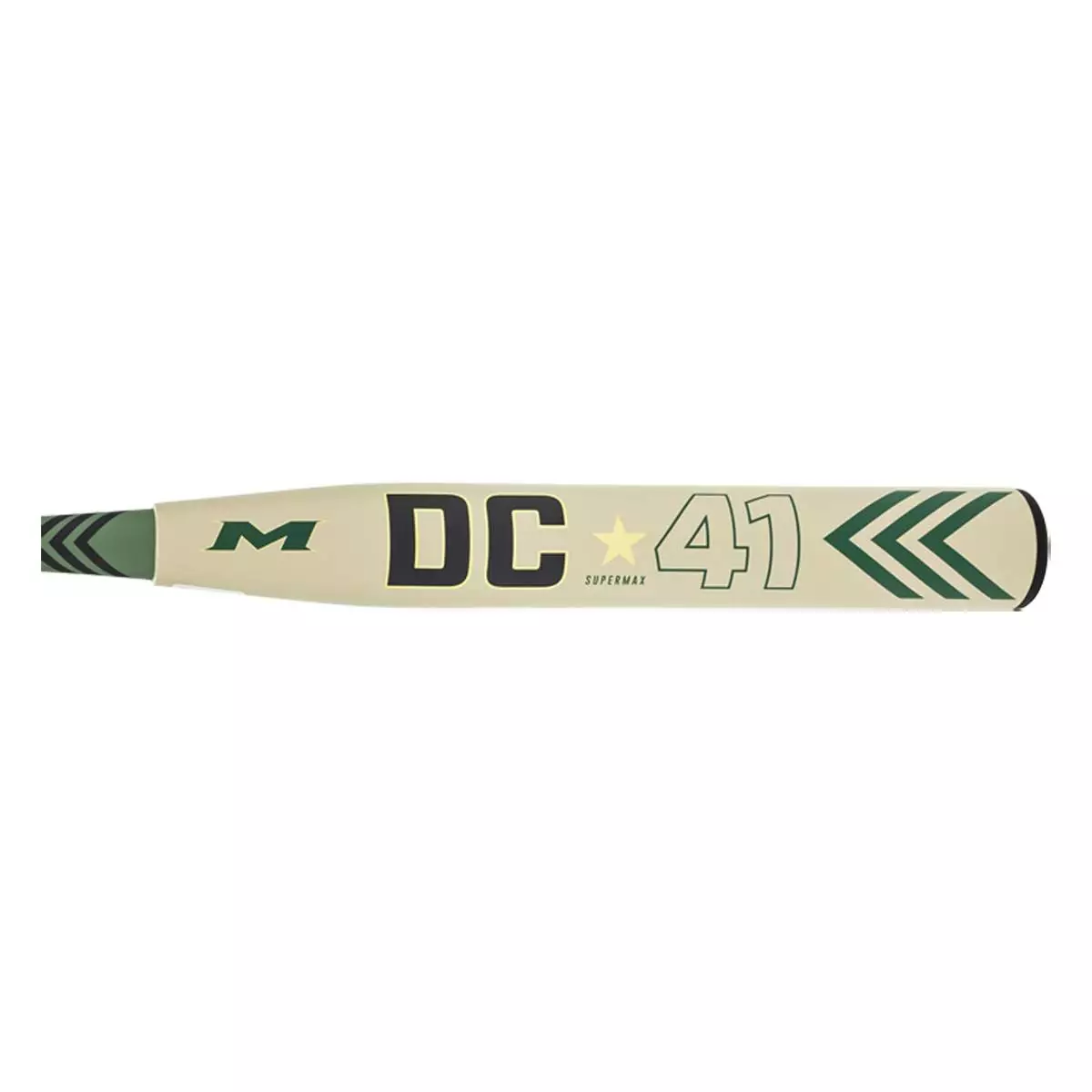 Miken DC-41 12.25" SuperMax USSSA 240 Slow Pitch Softball Bat: MDCX21U Black, Gold, Green 5 Miken DC-41 12.25" SuperMax USSSA 240 Slow Pitch Softball Bat: MDCX21U Black, Gold, Green - Image 3