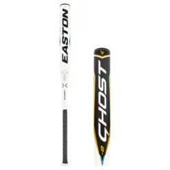 2022 Easton Ghost Double Barrel -8 Fastpitch Softball Bat: FP22GH8 Gold, White, Grey, Teal