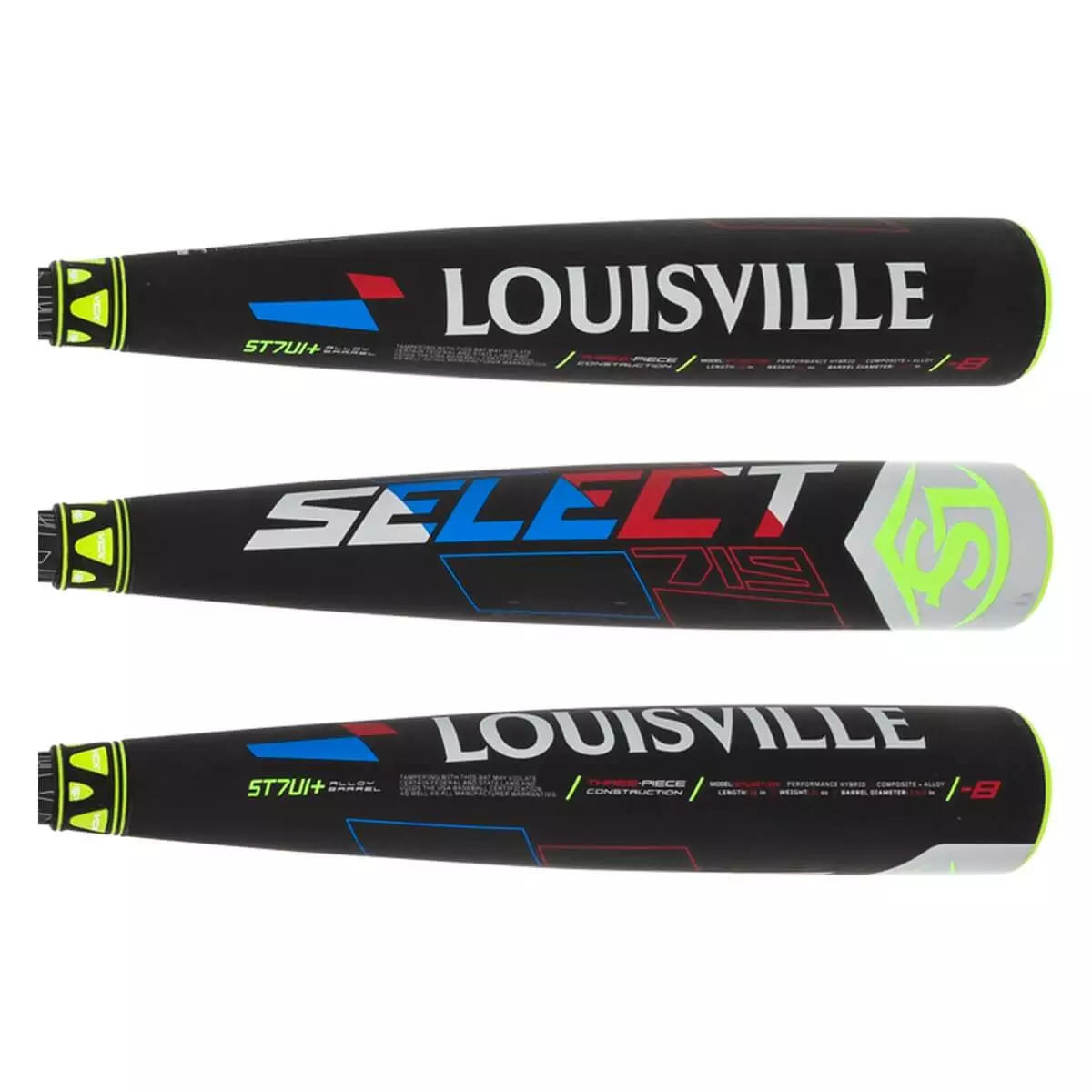 Louisville Slugger Select 719 -8 USA Baseball Bat: WTLUBS719B8 Black 4 Louisville Slugger Select 719 -8 USA Baseball Bat: WTLUBS719B8 Black - Image 2