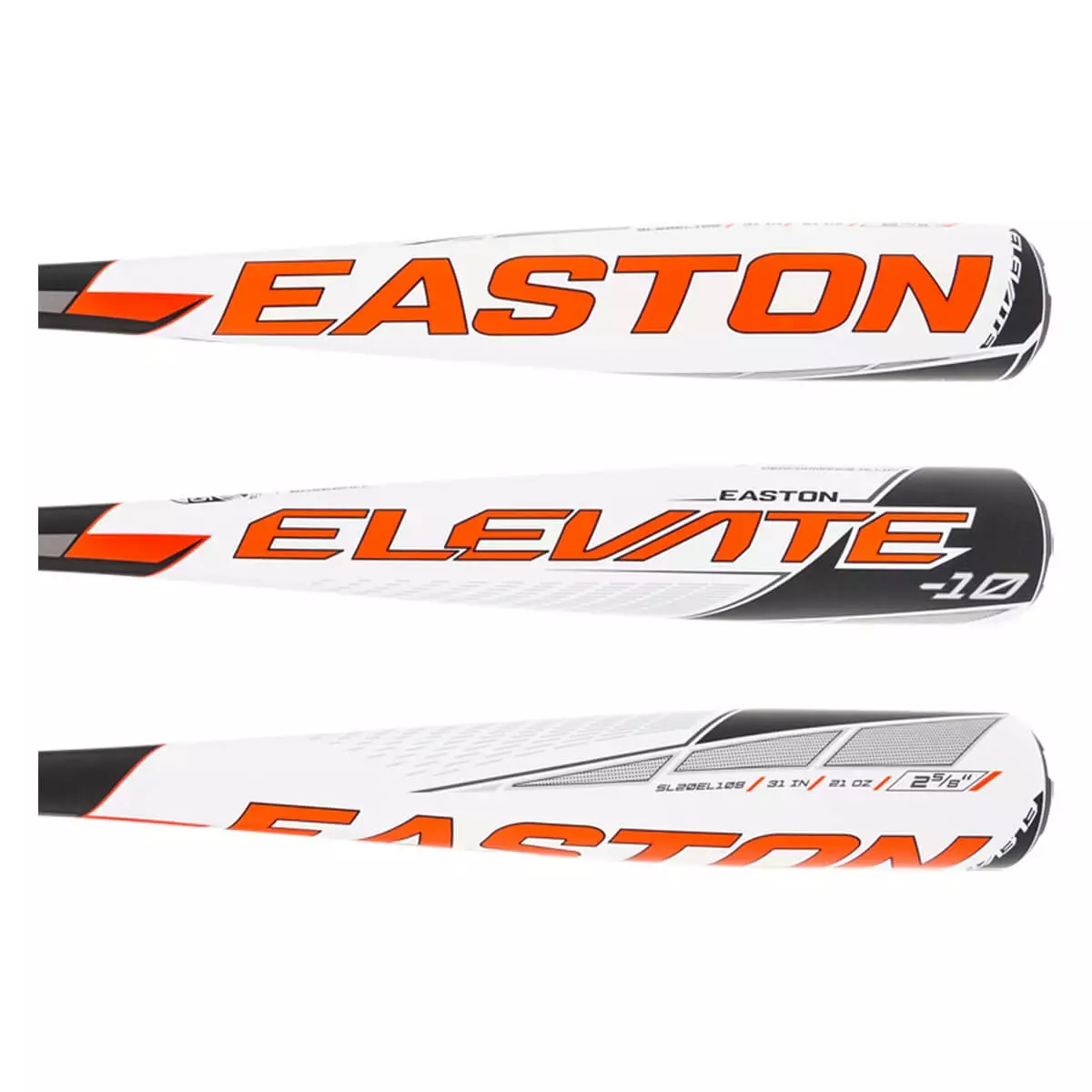 Easton Elevate -10 USSSA Baseball Bat: SL20EL108 Black, White 4 Easton Elevate -10 USSSA Baseball Bat: SL20EL108 Black, White - Image 2