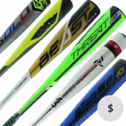 JustBats Pick Your Pack - USA Baseball 3-Pack - Silver Black, Brown, White, Gold, Green, Grey, Yellow, Blue, Red