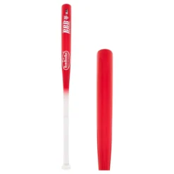 BamBooBat Bamboo Wood ASA Slow Pitch Softball Bat: HNBR34S White/Red Red, White