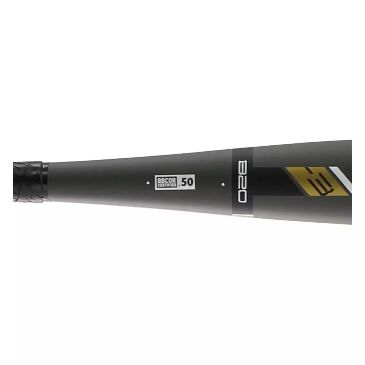 Mizuno Power Carbon BBCOR Baseball Bat: BB20PC Black, White, Gold 6 Mizuno Power Carbon BBCOR Baseball Bat: BB20PC Black, White, Gold - Image 4