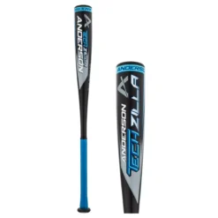 2022 Anderson Techzilla -10 USSSA Baseball Bat: YB22ZILLA10 Black, Blue