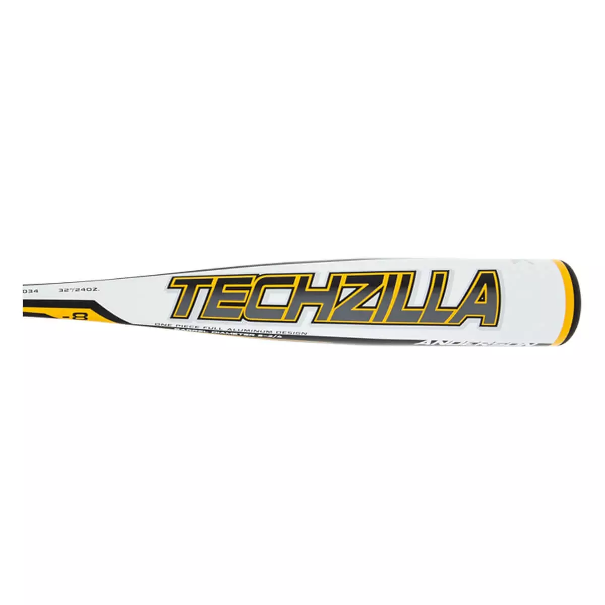 2021 Anderson Techzilla -8 USSSA Baseball Bat: YB21ZILLA8 White, Yellow 13 2021 Anderson Techzilla -8 USSSA Baseball Bat: YB21ZILLA8 White, Yellow - Image 11