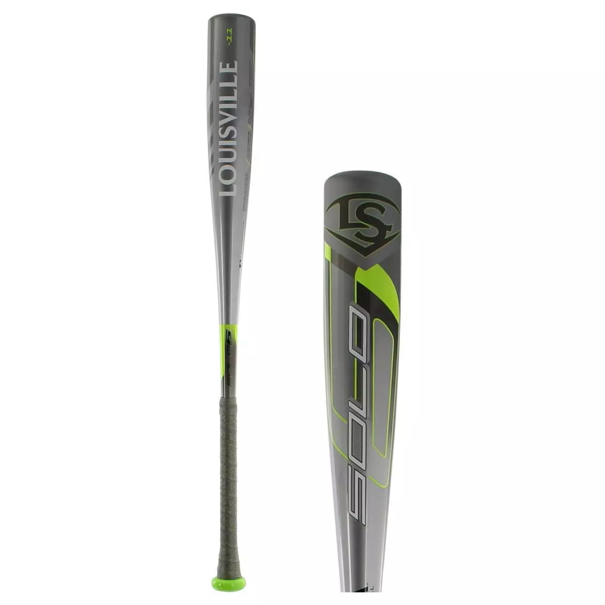 Louisville Slugger Solo -11 USA Baseball Bat: WTLUBS6B1120 Green, Grey 10 Louisville Slugger Solo -11 USA Baseball Bat: WTLUBS6B1120 Green, Grey - Image 8