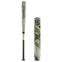Louisville Slugger LXT -9 Fastpitch Softball Bat: WBL2453010 Gold, Grey, White