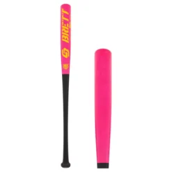Brett Bros. GB5 Superlight Wood ASA Softball Bat: GB5SB Neon Rose Pink Black, Pink, Yellow