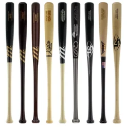 JustBats Pick Your Pack - Youth Wood 2-Pack - Gold Brown, Black, Natural, Maroon, Grey, Silver, White, Gold -Best Bat Pick Sales 8050 09 21 34151 9 pack 12 l