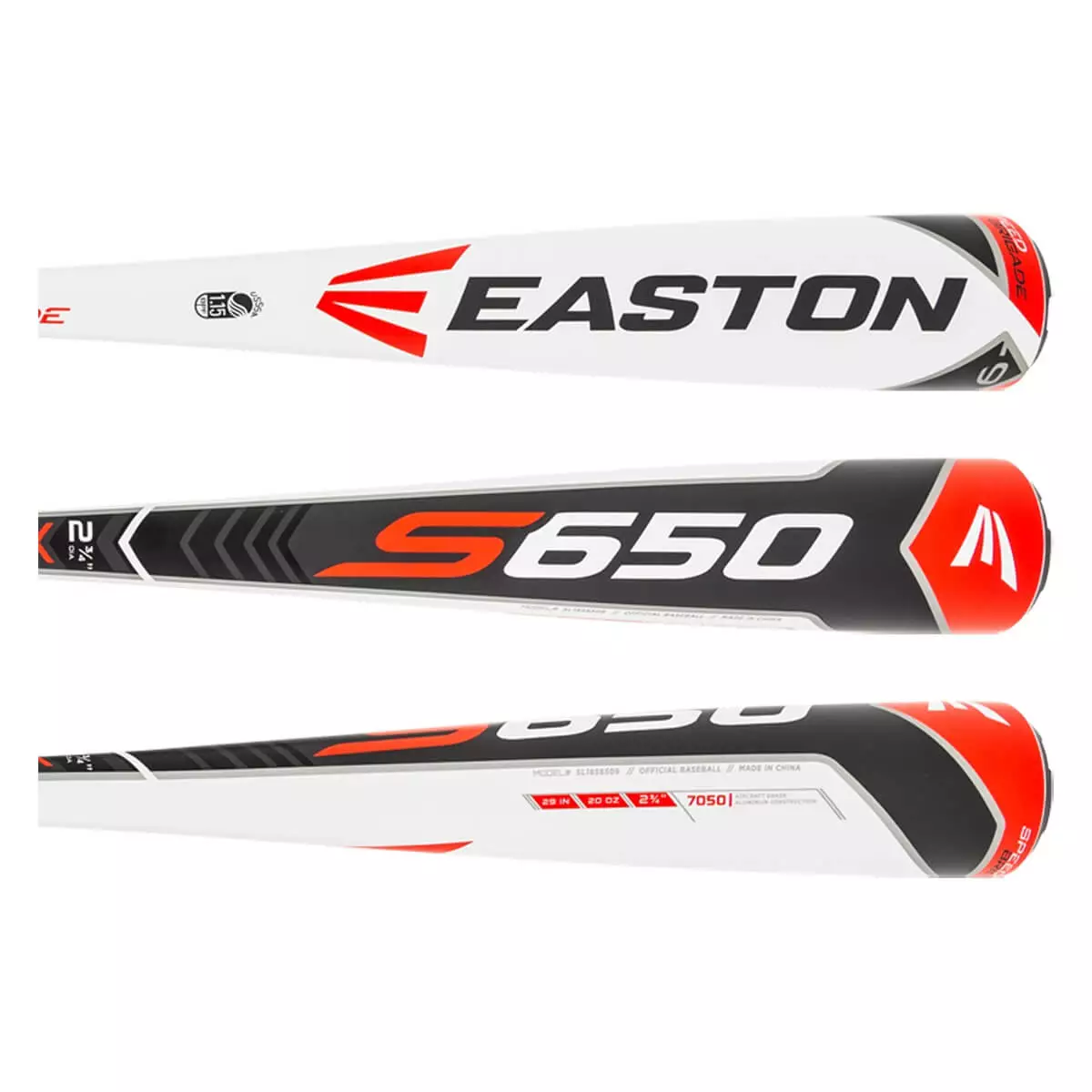 Easton S650 -9 USSSA Baseball Bat: SL18S6509 Black, White 4 Easton S650 -9 USSSA Baseball Bat: SL18S6509 Black, White - Image 2