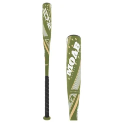 Rude American USA 2022 Rude American MOAB Power -5 USSSA Baseball Bat: SLMOAB5P Green, Tan, White