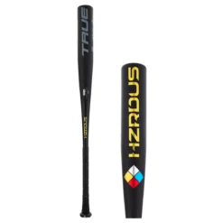 TRUE TEMPER HZRDUS BBCOR Baseball Bat: BB22HZRB3 Black, Gold