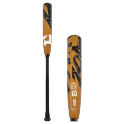 2022 DeMarini Zoa BBCOR Baseball Bat: WTDXZOA22 Gold, Grey, Black