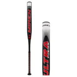 Miken Ultra Fusion 14" Mike Macenko Big Cat Endload Senior Slow Pitch Softball Bat: MFN4SS Black, White, Red