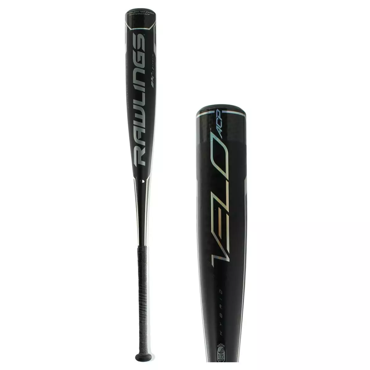 Rawlings VELO ACP -10 USSSA Baseball Bat: UTZV10 Black 10 Rawlings VELO ACP -10 USSSA Baseball Bat: UTZV10 Black - Image 8
